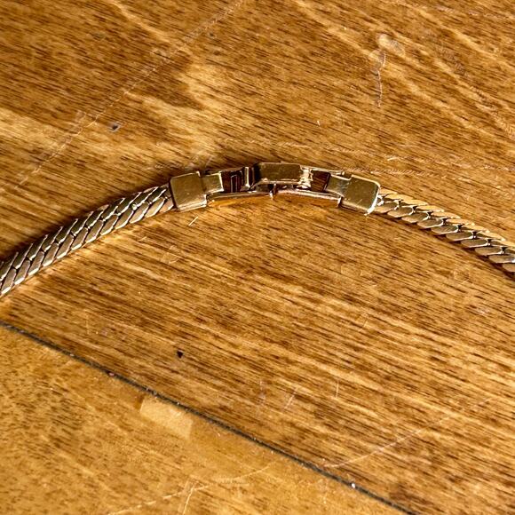 Vintage 14 K GE gold Lind necklace with cubic zirconia - Picture 3 of 5